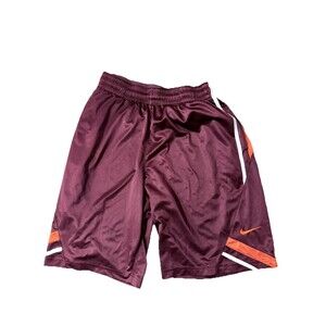Virginia Tech Hokies Shorts Men Burgundy Nike Dri Fit Drawstring Football M